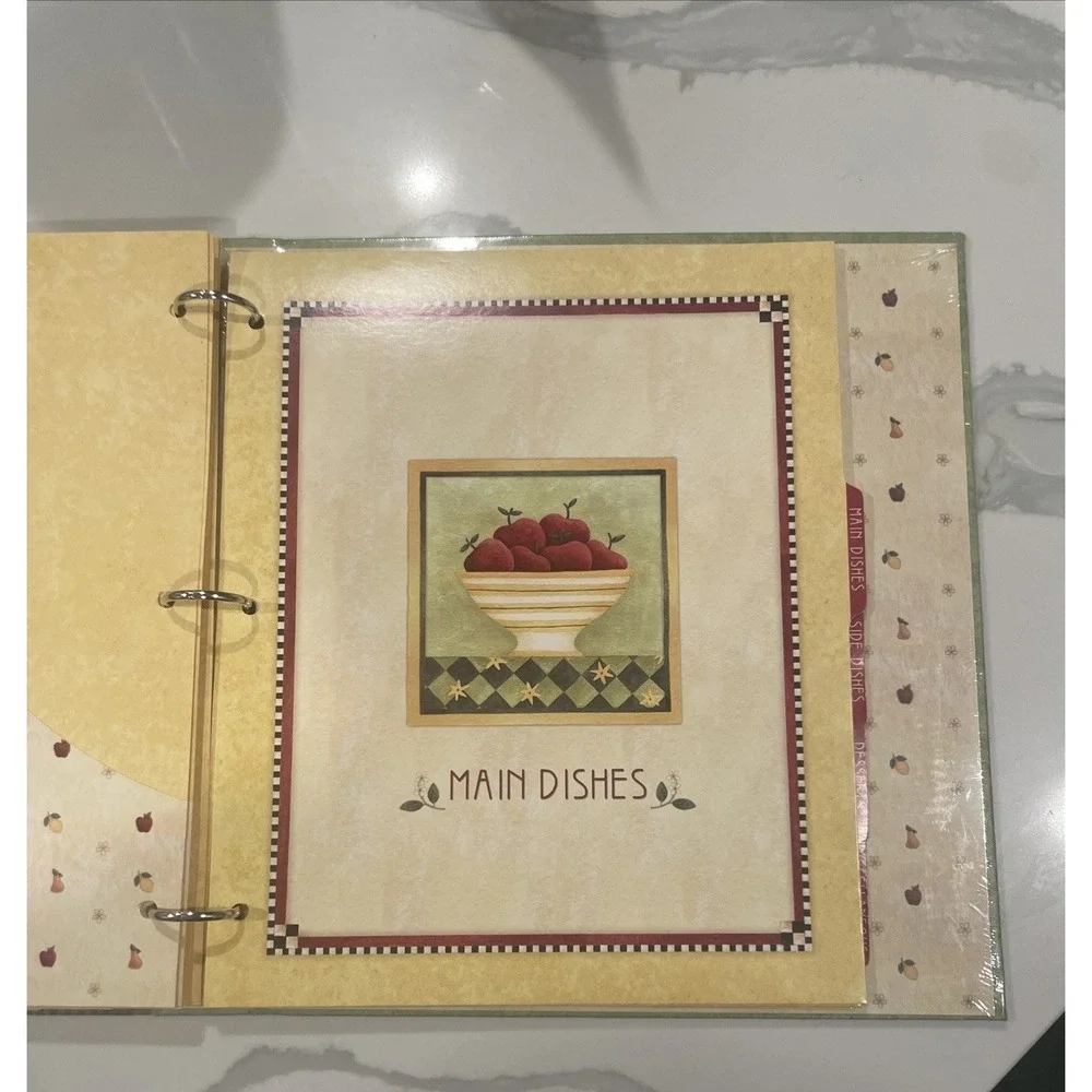 DEBBIE MUMM Deluxe Recipe Binder Like New‎ Pear Design 2008